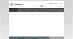 Desktop Screenshot of cybermetrics.com